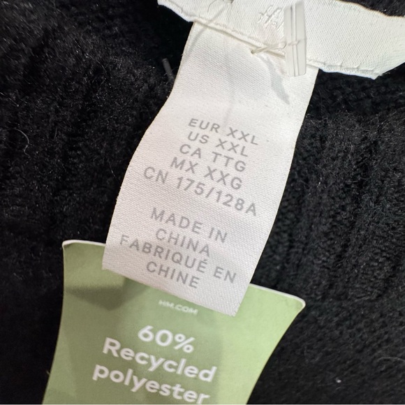 NWT H&M Appliquéd knit oversized sweater dress - Picture 7 of 8